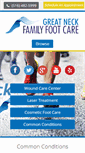 Mobile Screenshot of greatneckfamilyfootcare.com